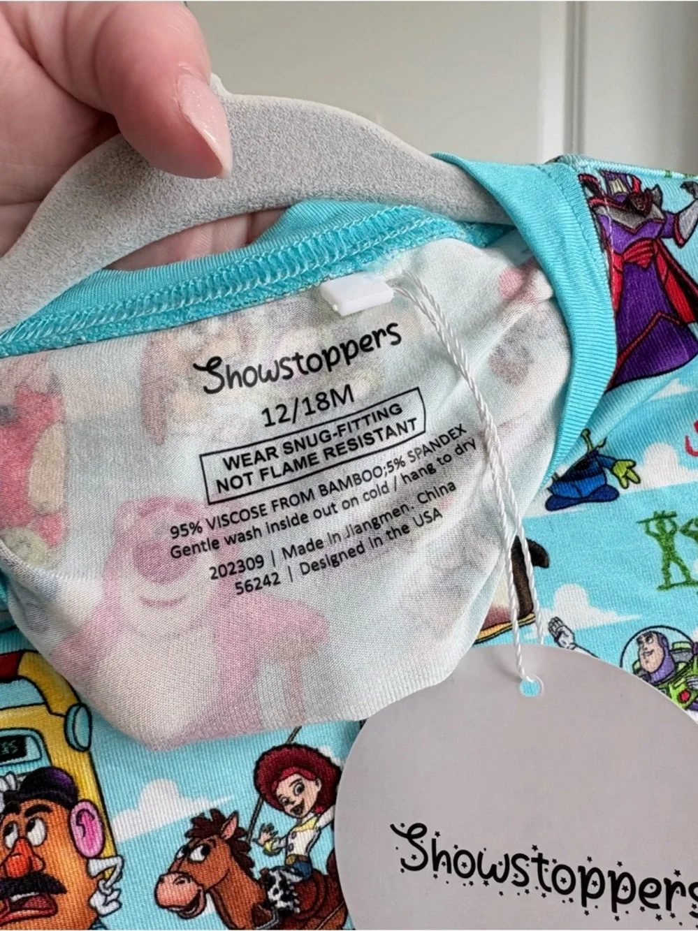 🧸Showstoppers Disney Pixar Toy Story Bamboo Two Piece Pajama Set NWT *RARE*